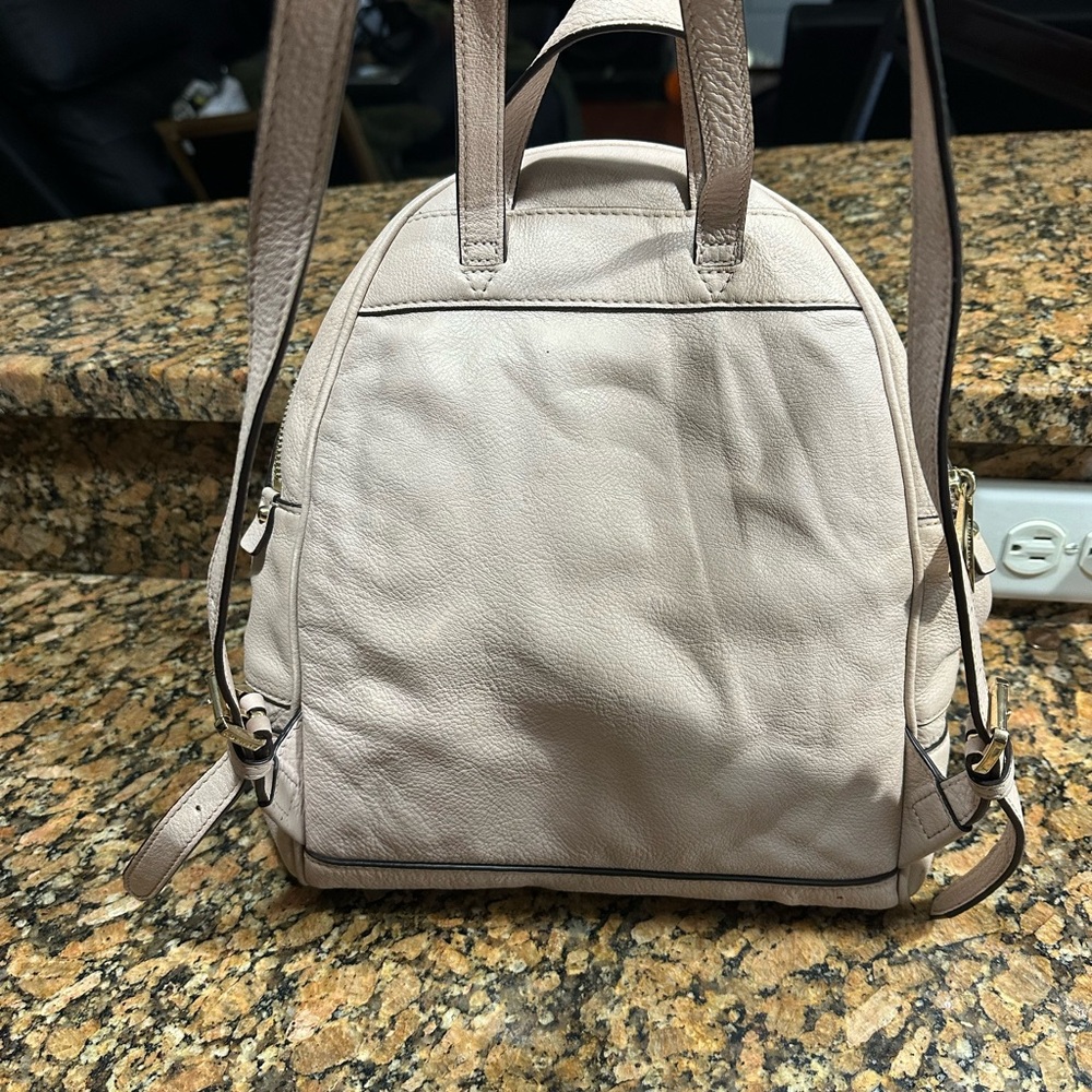Authentic Michael Kors Beige Backpack and Wallet Set - Picture 5 of 11